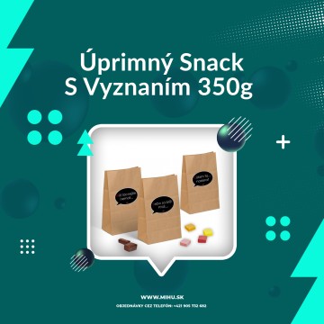 Úprimný snack s vyznaním 350g